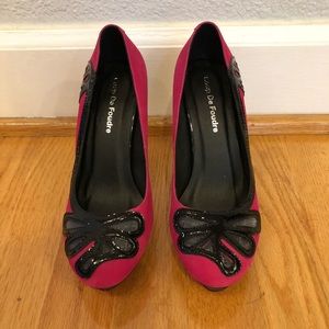 (US 4) NEW Pink Suede Customized Pumps